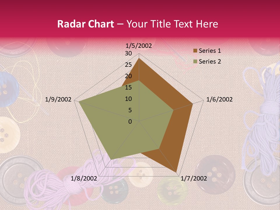 Yellow Embroidery Details PowerPoint Template