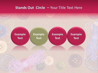 Yellow Embroidery Details PowerPoint Template