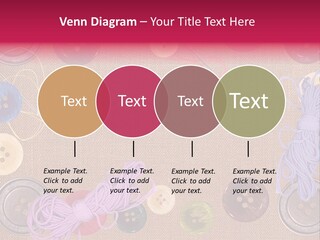 Yellow Embroidery Details PowerPoint Template