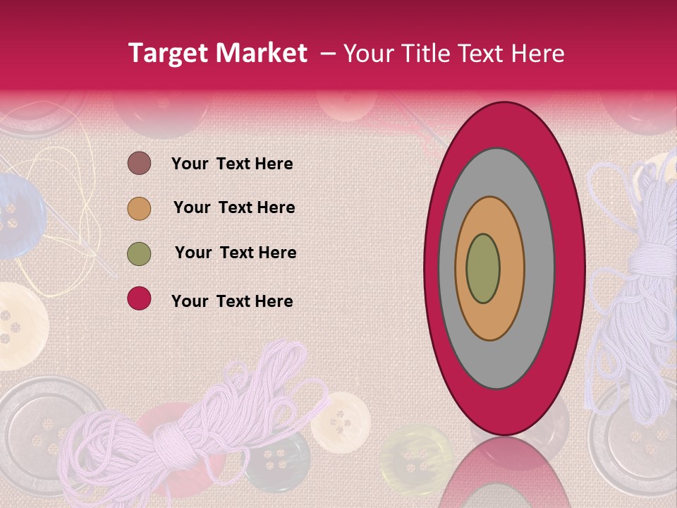 Yellow Embroidery Details PowerPoint Template