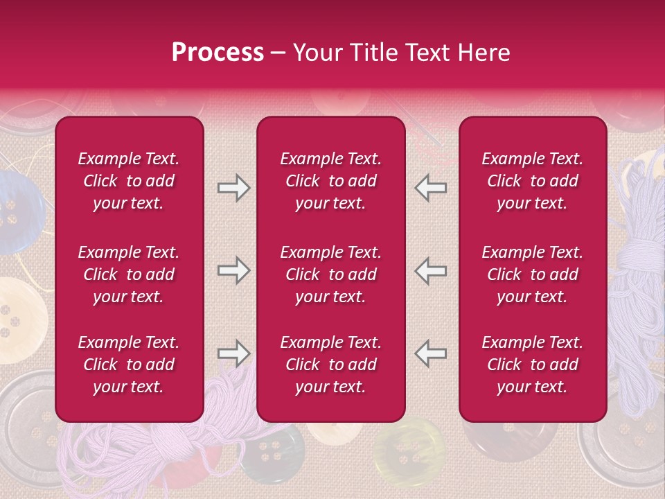 Yellow Embroidery Details PowerPoint Template