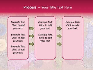 Yellow Embroidery Details PowerPoint Template