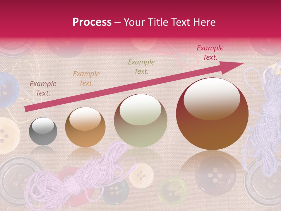 Yellow Embroidery Details PowerPoint Template