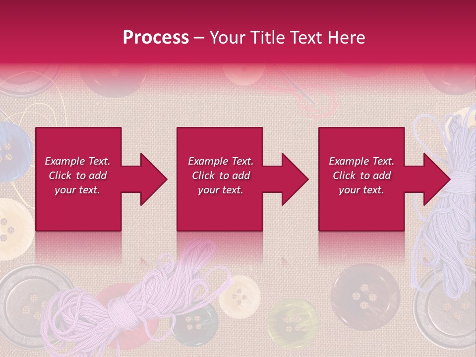 Yellow Embroidery Details PowerPoint Template