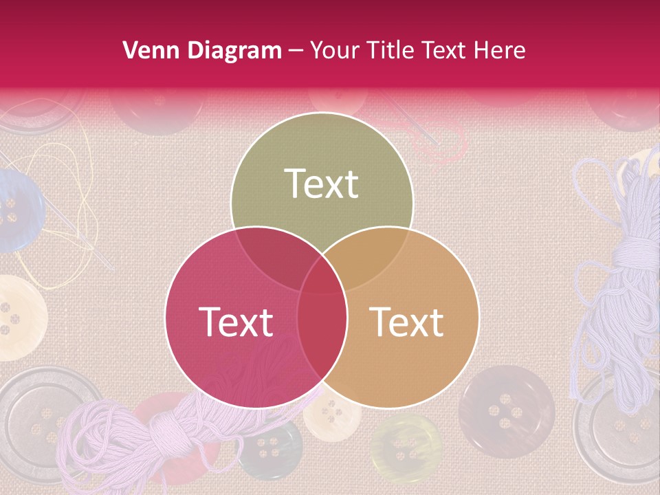 Yellow Embroidery Details PowerPoint Template