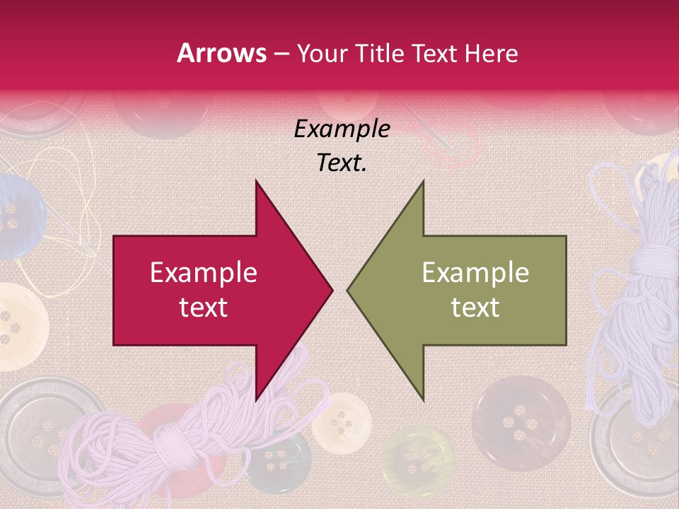 Yellow Embroidery Details PowerPoint Template