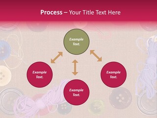 Yellow Embroidery Details PowerPoint Template