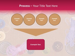 Yellow Embroidery Details PowerPoint Template