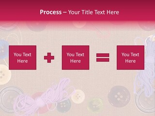 Yellow Embroidery Details PowerPoint Template