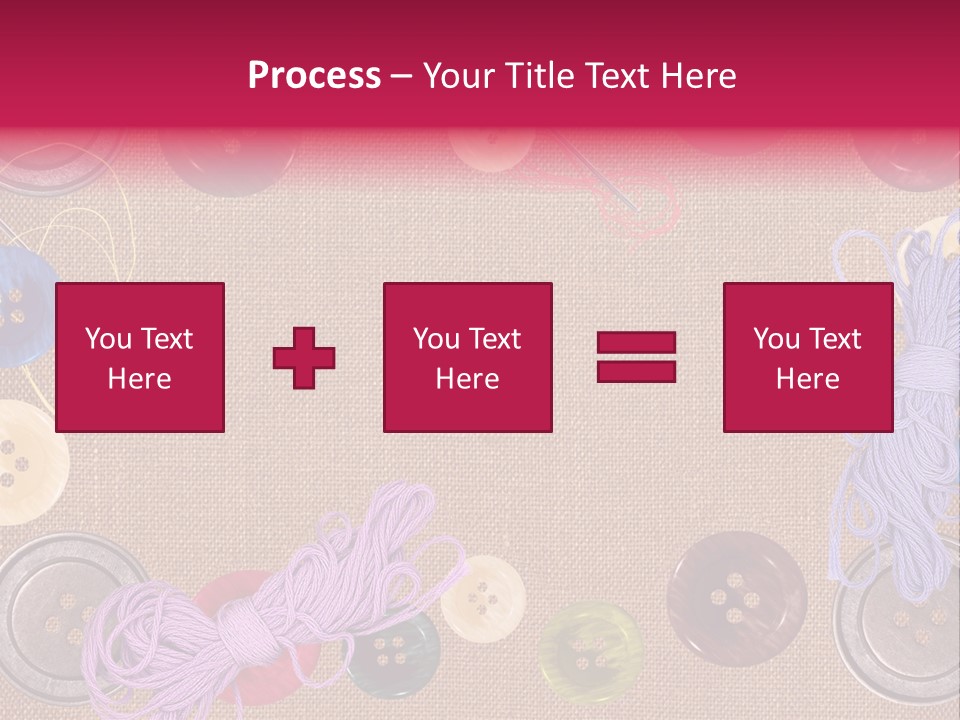 Yellow Embroidery Details PowerPoint Template