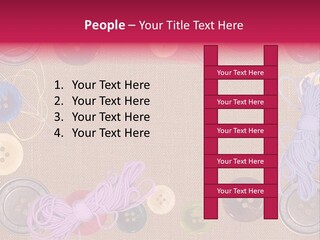 Yellow Embroidery Details PowerPoint Template