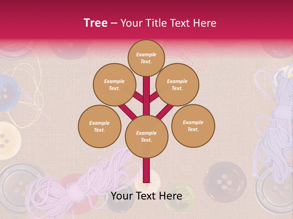 Yellow Embroidery Details PowerPoint Template