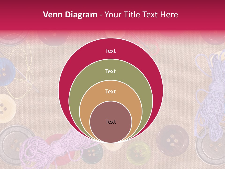 Yellow Embroidery Details PowerPoint Template