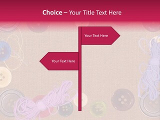 Yellow Embroidery Details PowerPoint Template