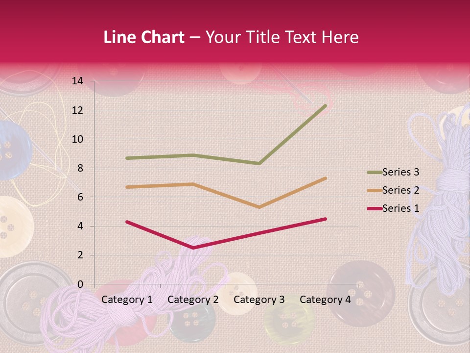 Yellow Embroidery Details PowerPoint Template