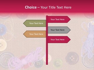 Yellow Embroidery Details PowerPoint Template