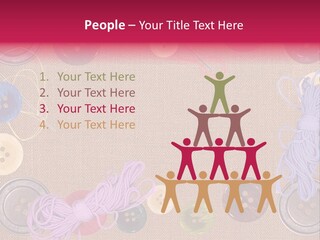 Yellow Embroidery Details PowerPoint Template