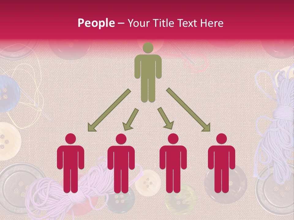 Yellow Embroidery Details PowerPoint Template