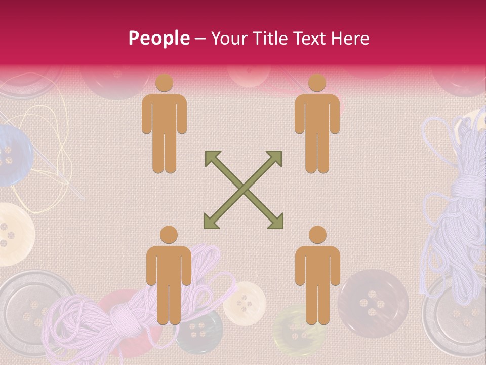 Yellow Embroidery Details PowerPoint Template