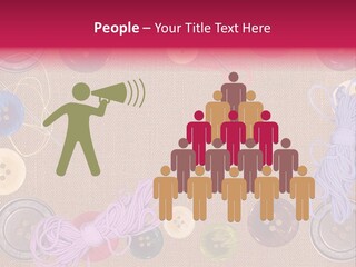 Yellow Embroidery Details PowerPoint Template