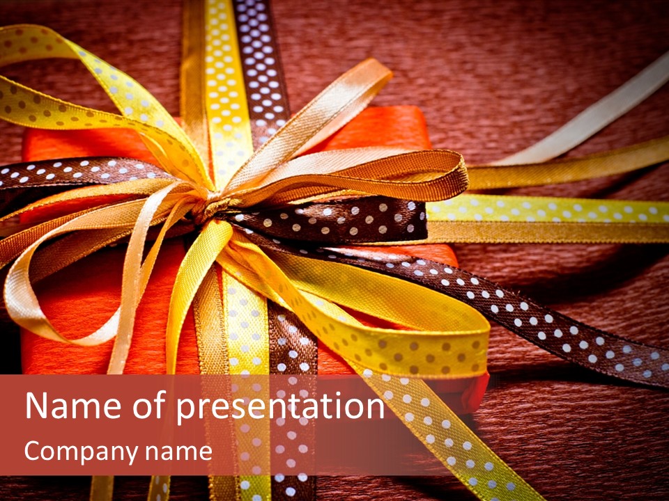 Wrap Brown Blur PowerPoint Template