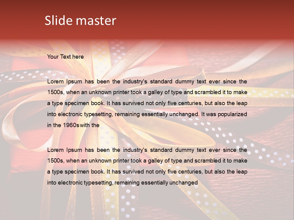 Wrap Brown Blur PowerPoint Template