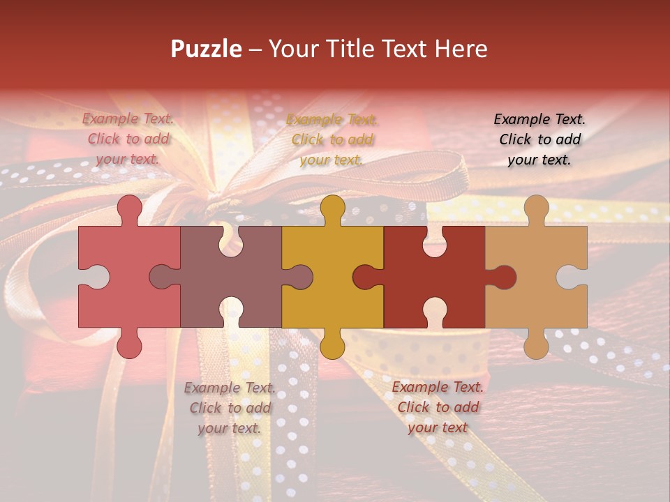 Wrap Brown Blur PowerPoint Template