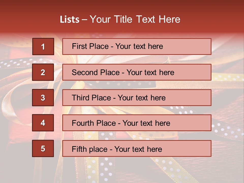 Wrap Brown Blur PowerPoint Template