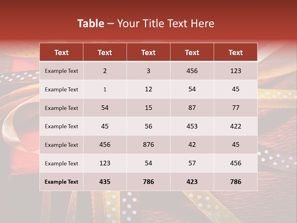 Wrap Brown Blur PowerPoint Template