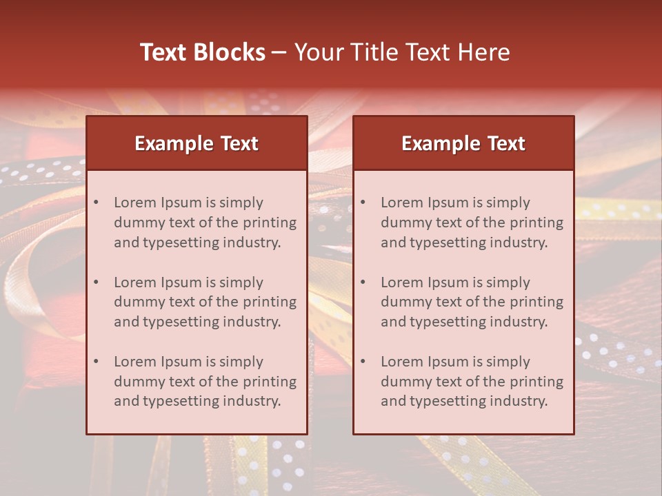 Wrap Brown Blur PowerPoint Template