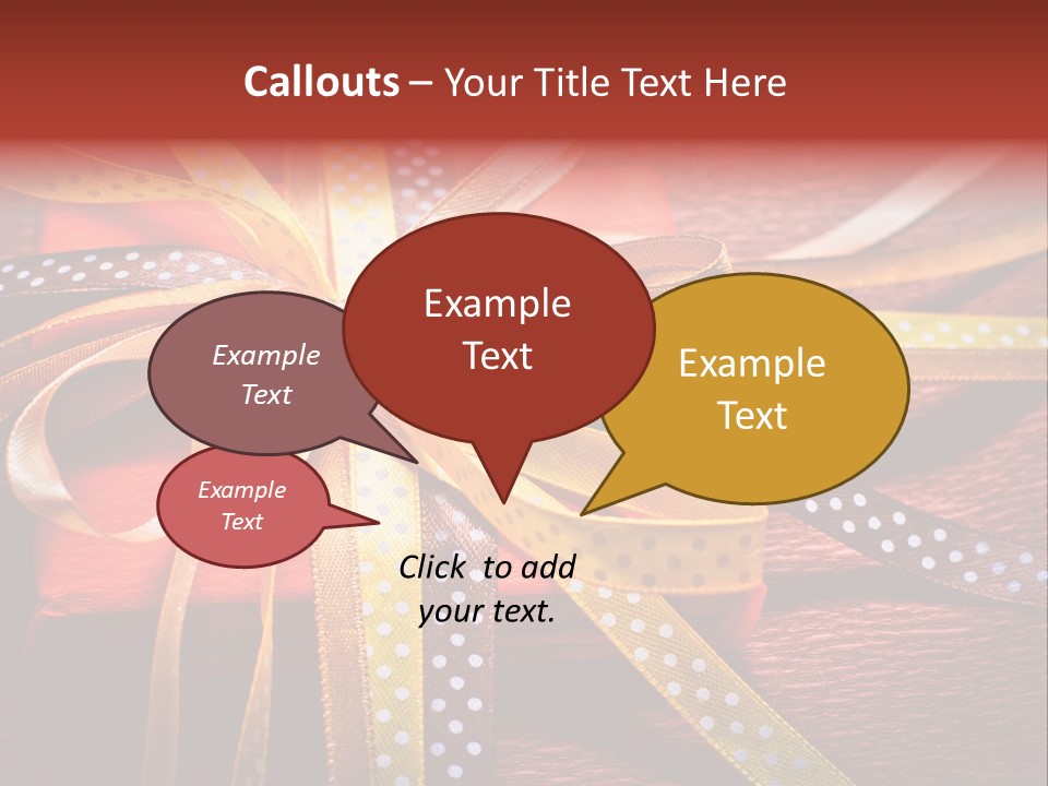 Wrap Brown Blur PowerPoint Template