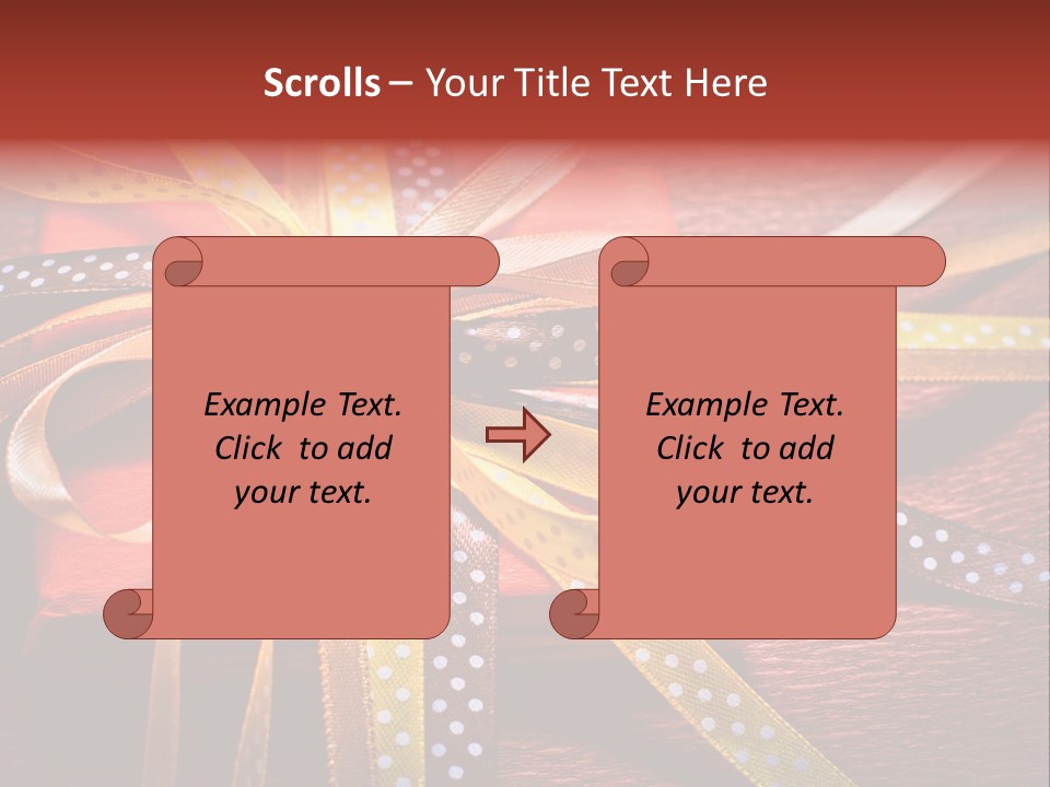 Wrap Brown Blur PowerPoint Template