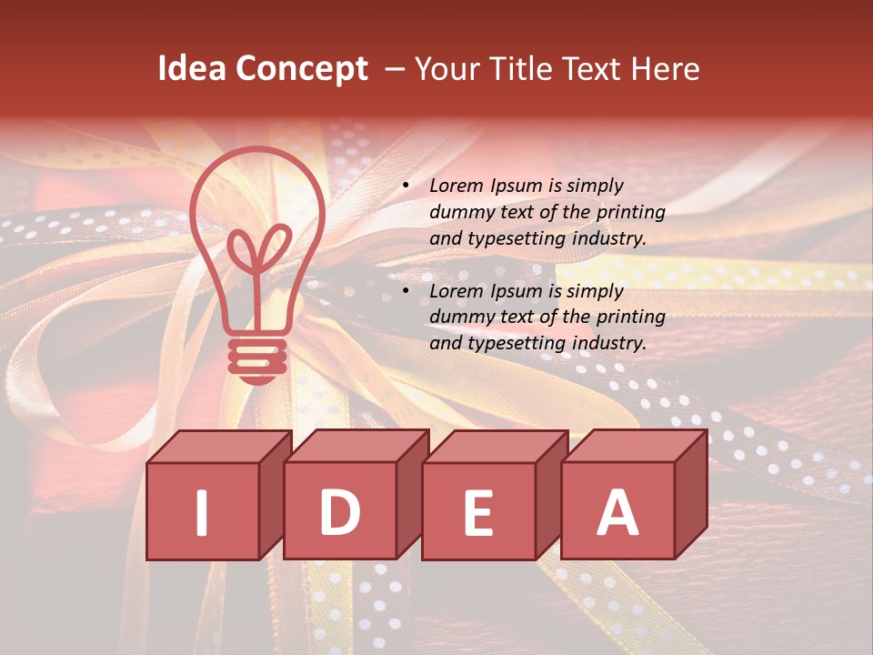 Wrap Brown Blur PowerPoint Template