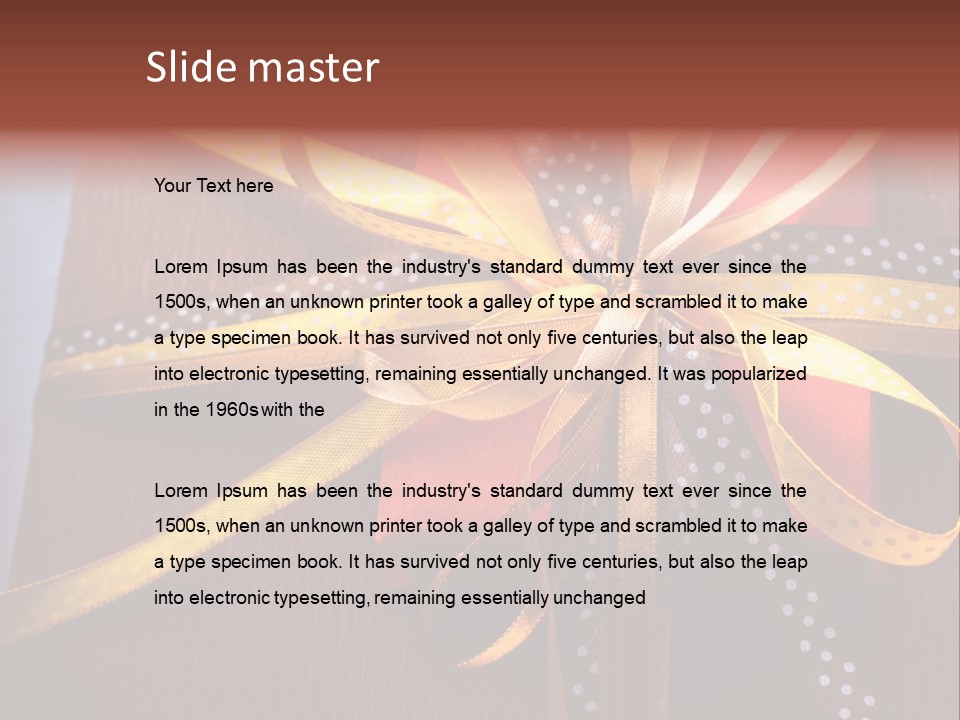 Brown Celebrate Wrap PowerPoint Template