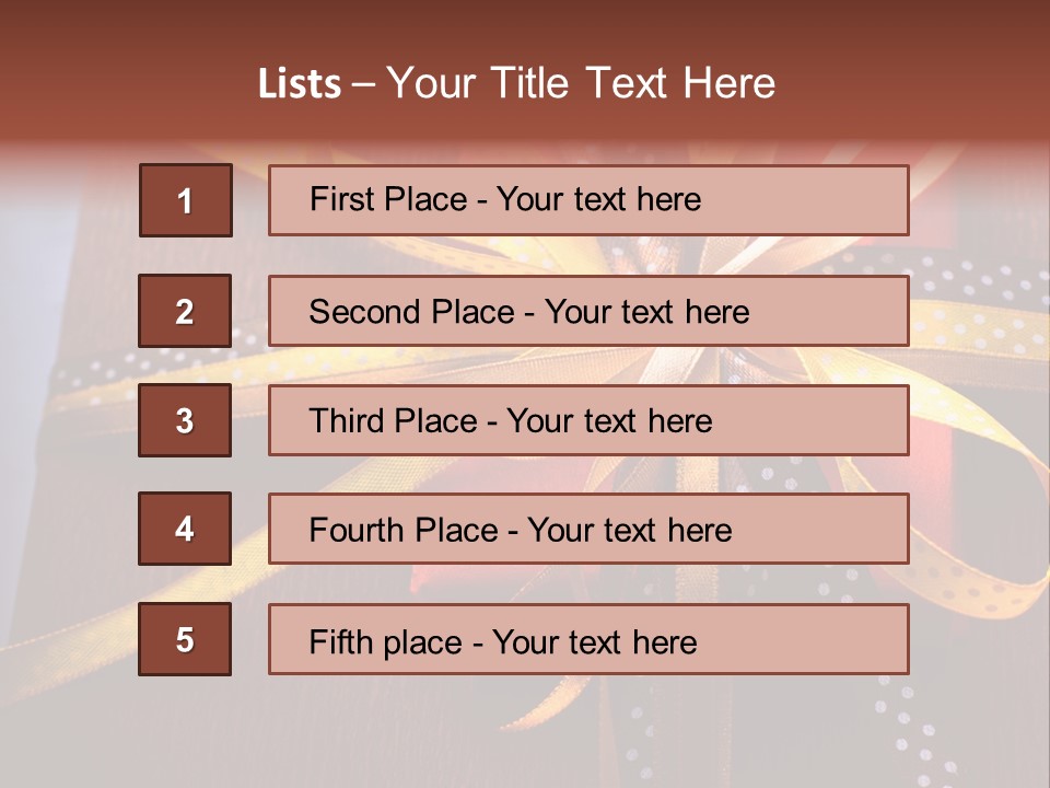 Brown Celebrate Wrap PowerPoint Template