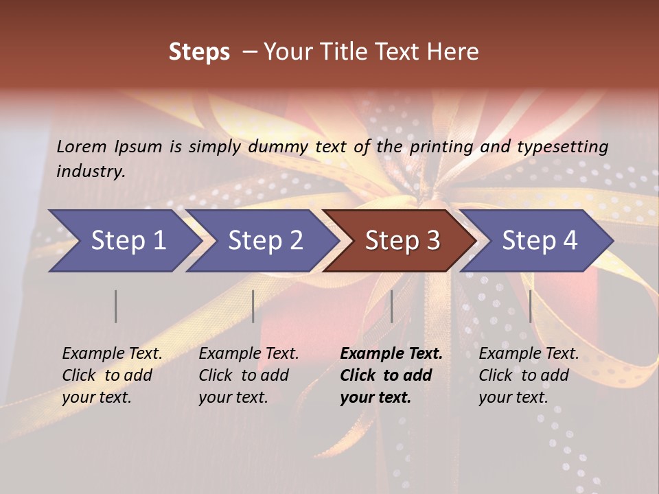 Brown Celebrate Wrap PowerPoint Template