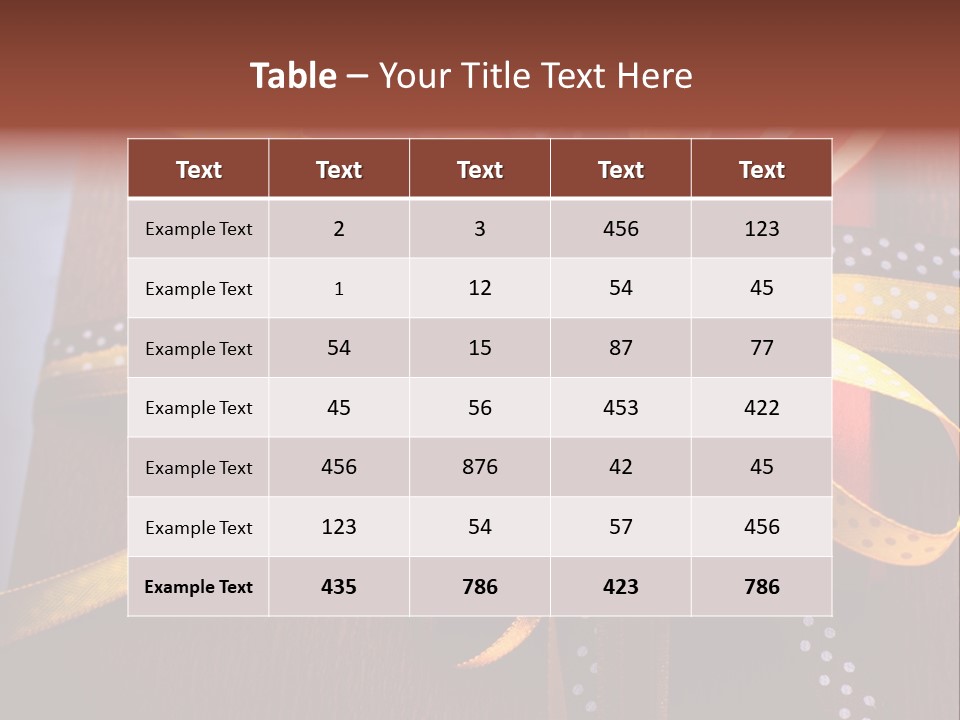 Brown Celebrate Wrap PowerPoint Template