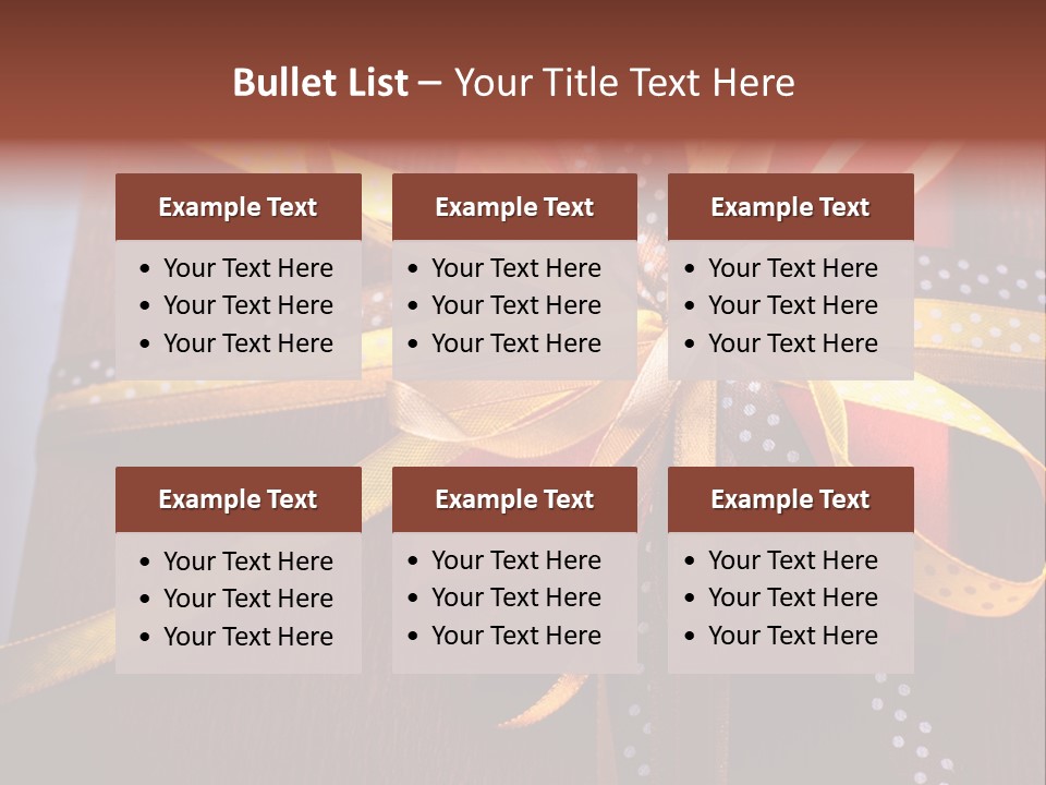 Brown Celebrate Wrap PowerPoint Template