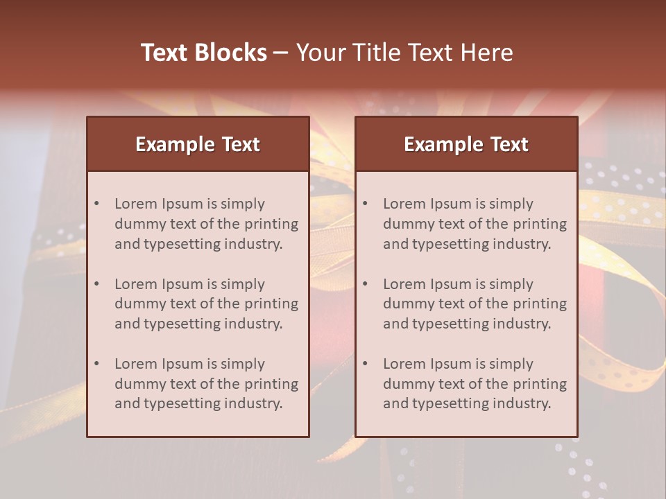 Brown Celebrate Wrap PowerPoint Template