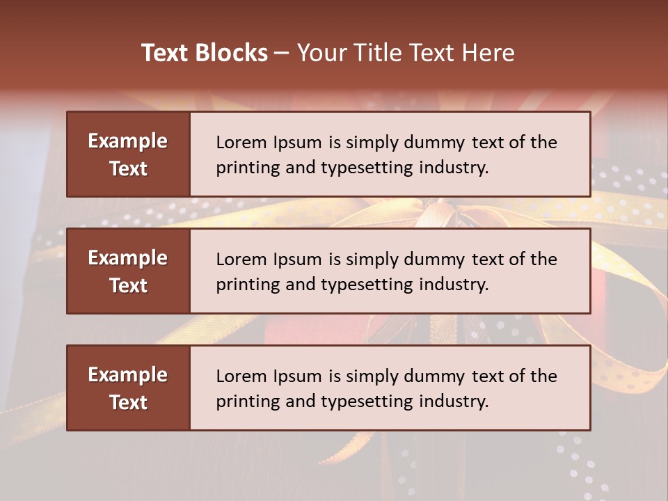 Brown Celebrate Wrap PowerPoint Template