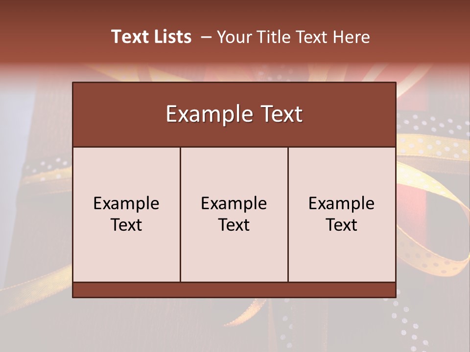 Brown Celebrate Wrap PowerPoint Template