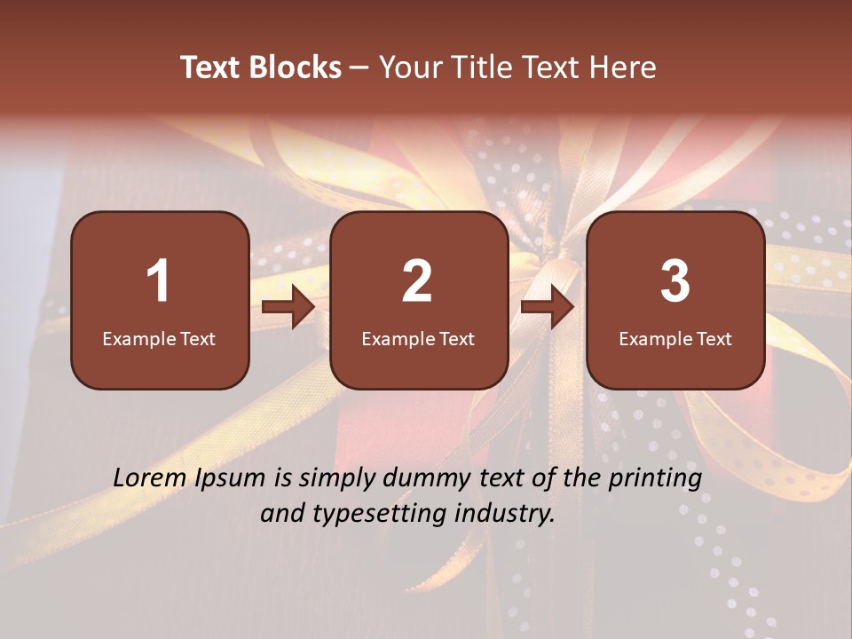 Brown Celebrate Wrap PowerPoint Template