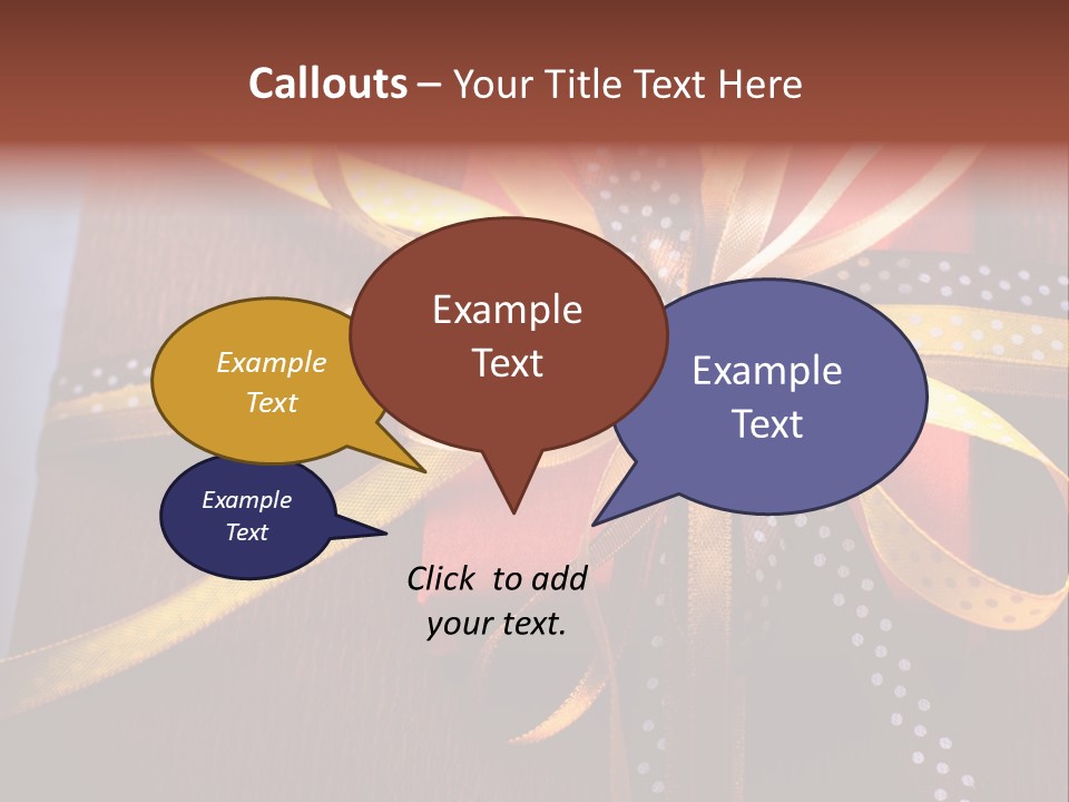 Brown Celebrate Wrap PowerPoint Template