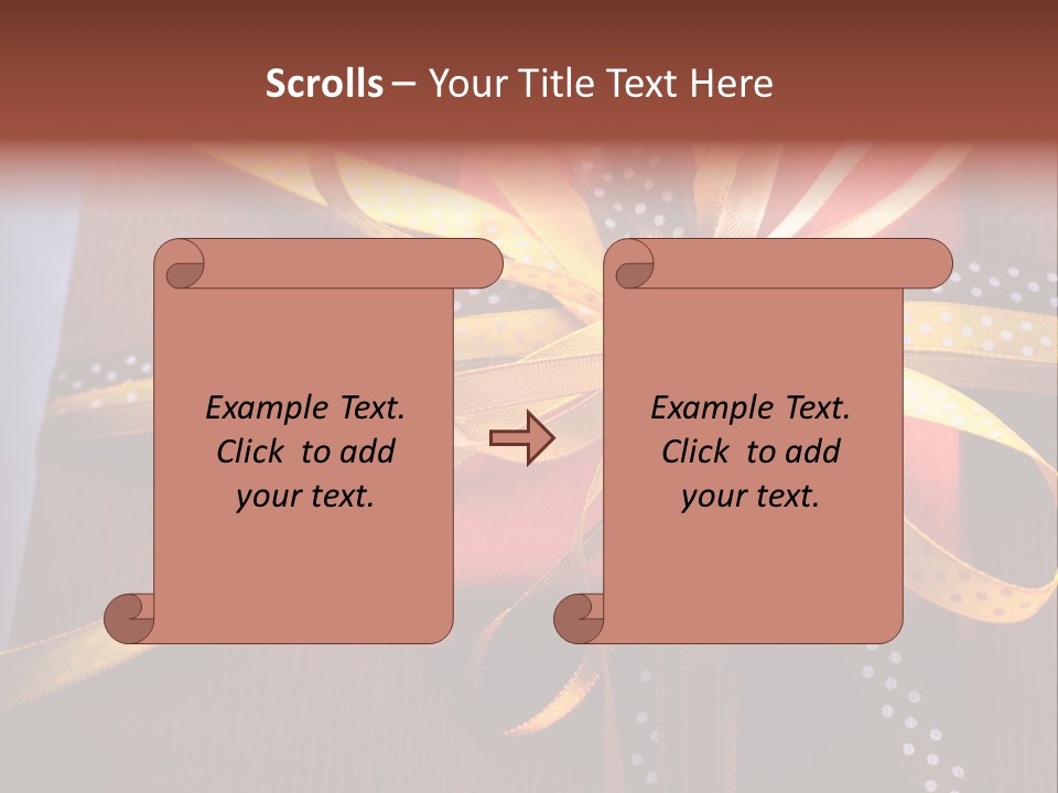 Brown Celebrate Wrap PowerPoint Template