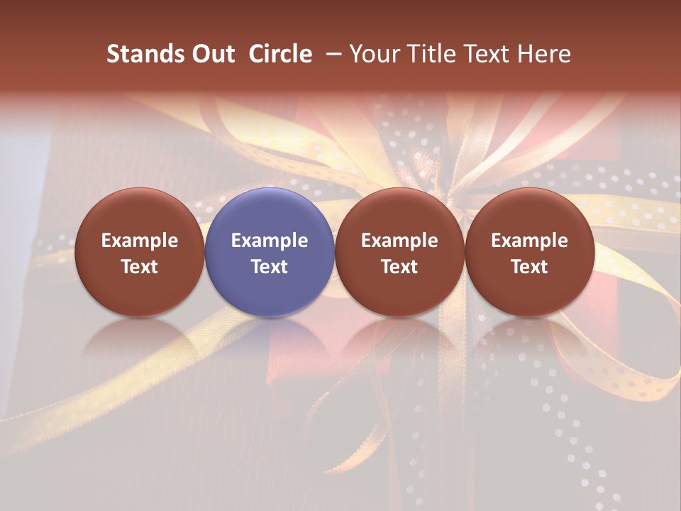 Brown Celebrate Wrap PowerPoint Template