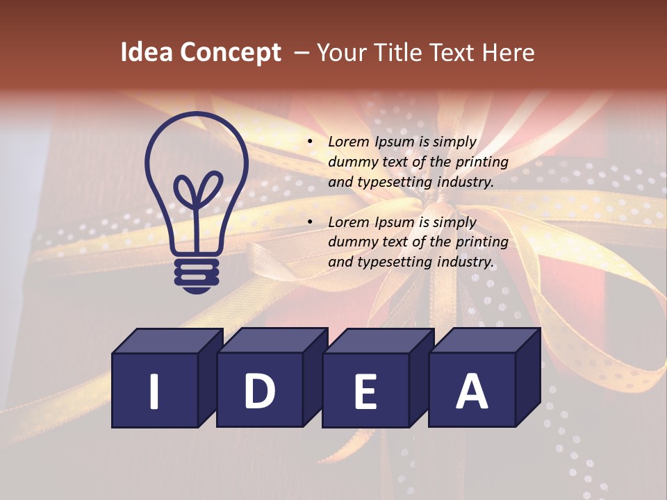 Brown Celebrate Wrap PowerPoint Template