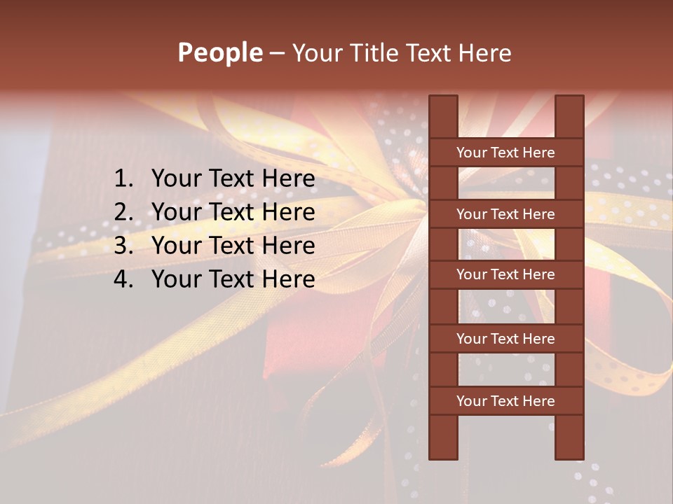 Brown Celebrate Wrap PowerPoint Template