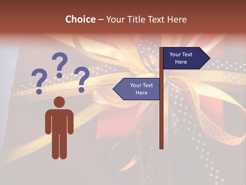 Brown Celebrate Wrap PowerPoint Template