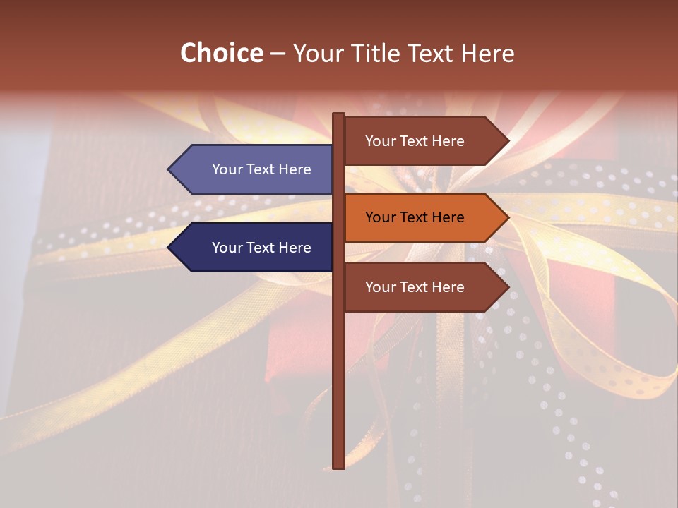 Brown Celebrate Wrap PowerPoint Template