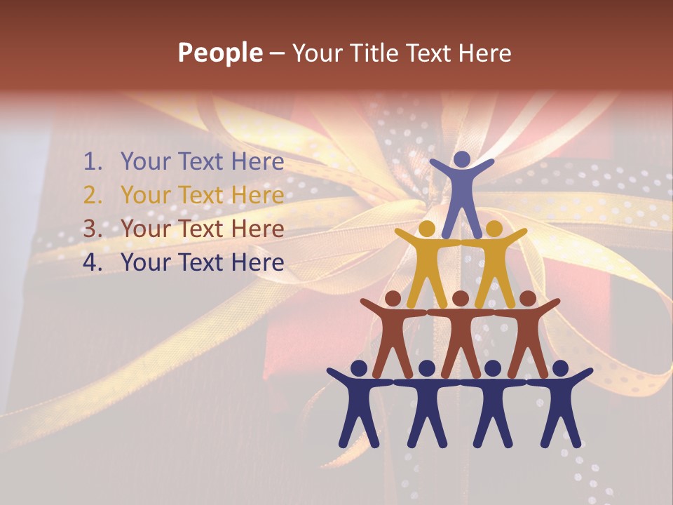 Brown Celebrate Wrap PowerPoint Template